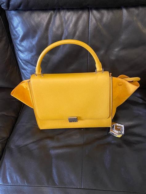 celine bag yellow black|authentic celine handbags.